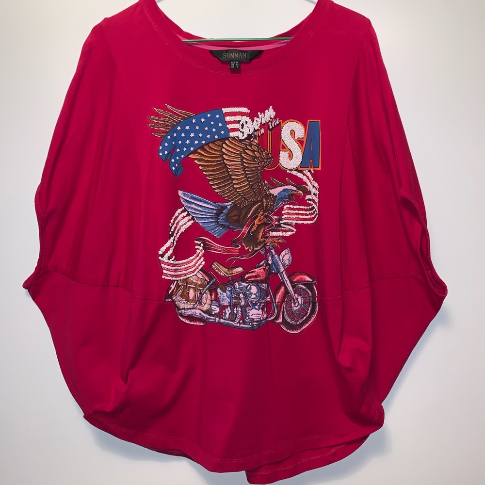 Born in the USA Poncho shirt!!